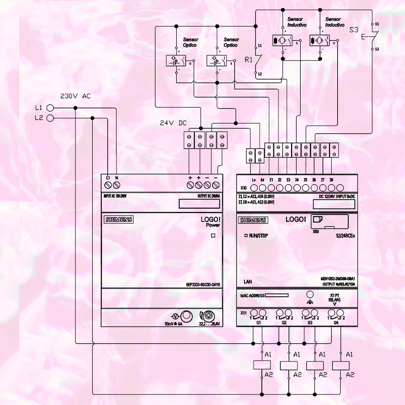 PLC Program – LOGO! Automatic Parking System | Siemens LADDER