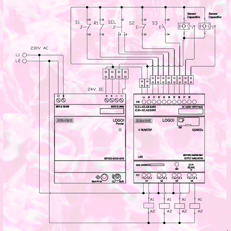 PLC Program – LOGO! Level Control with Capacitive Sensors
