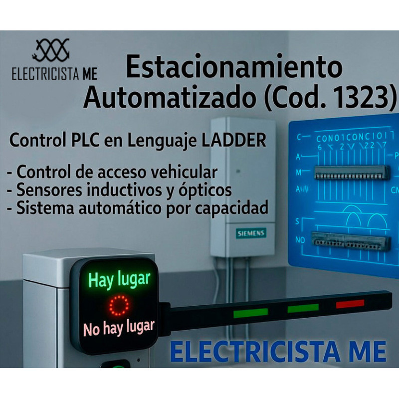Programa PLC LOGO! Estacionamiento Automático | Siemens LADDER