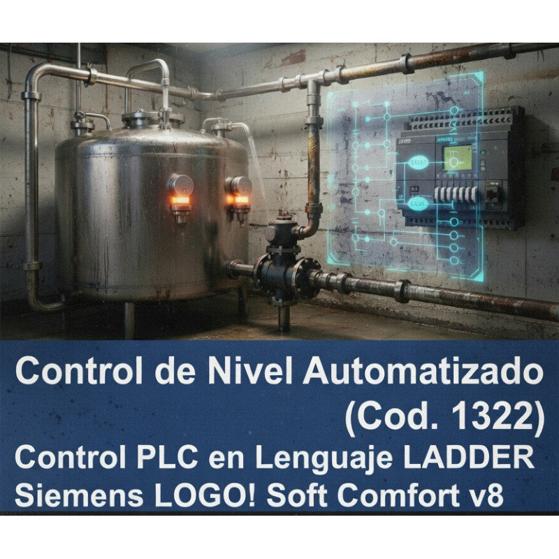 Programa PLC LOGO! Control de Nivel con Sensores Capacitivos
