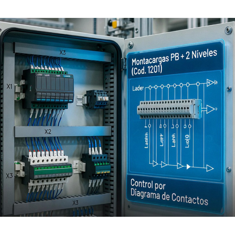 Programa Diagrama Eléctrico Montacargas PB + 2 Niveles | Contactos