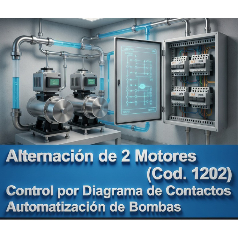 Alternancia de 2 Motores | Control Eléctrico | Contactos