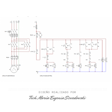 Inversión de Giro con Relés en CadeSimu | Descarga Gratis Diagrama Eléctrico